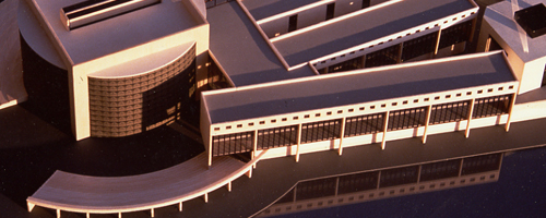 Immagine modello architettonico dell' Art Performing Center