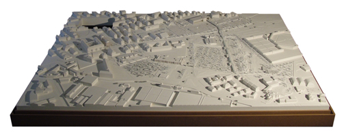 Immagine di un Modello architettonico di un progetto del centro sportivo stabilimento Ferrero Alba