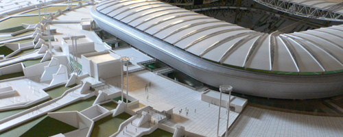 Immagine del modello architettonico museale dello Juventus Stadium